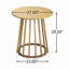 Table de salle à manger d'extérieur ronde en bois d'acacia, table de bistro ronde