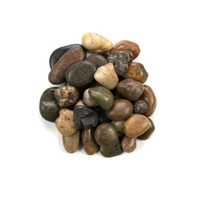 Rivora Elemental Blend Marble Landscaping Rock Pebbles, 1-2 in. (55 Bags, 40 lbs/Bag)