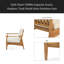Ensemble de mobilier d'extérieur en teck avec coussins épais en acacia Club Chairs