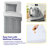 6 Piece Quilted Solid Stripe Comforter, Sheet Set And Mattress Protector Bedding Bundle, Twin XL-122547338-122547333