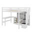Lit mezzanine double avec bureau et tiroirs-1293054933