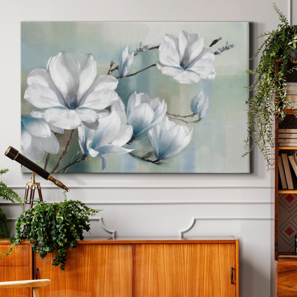 Lark Manor Aracelis Spring Magnolias - Wrapped Canvas Print & Reviews ...