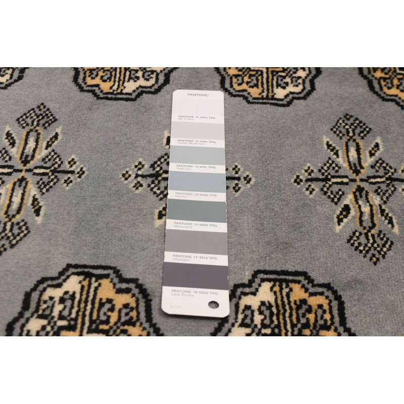 Tapis gris Finest Peshawar Bokhara 5 pi 5 po x 7 pi 10 po
