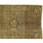 Tapis oriental doré / brun en coton / laine noué à la main 4 pi 6 po x 6 pi 7 po Oriental