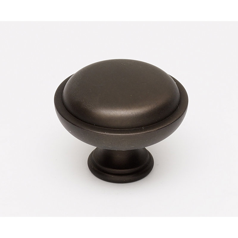 Poignée champignon, Bronze chocolat, H 1 po x l 1,25 po x P 1,25 po