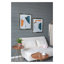 Ensemble d'art mural encadré en miroir Marcia, ensemble de 3 - abstrait multicolore sur panneau de fibres à densité moyenne (22 po x 26 po chacun)