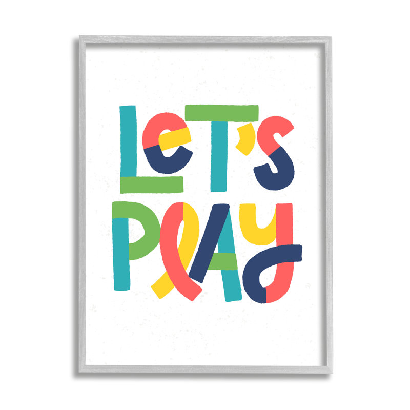 Let Play Motivational, Estampe numérique Farmhouse, H 30 po x l 24 po