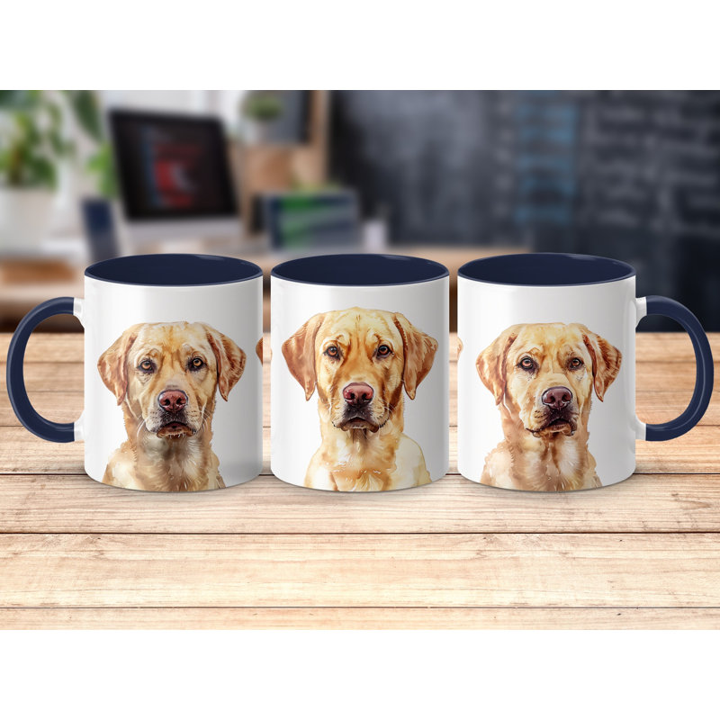Ceramic Coffee Mug, 2, Navy