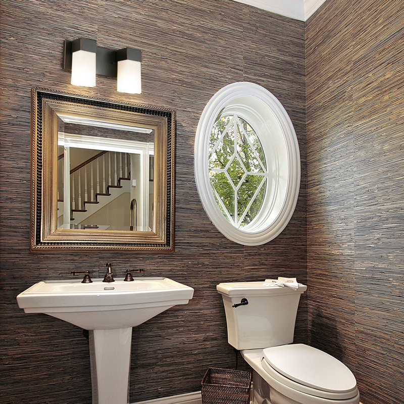 Éclairage pour salle de bain à intensité variable 2 lumières Cassara, Bronze huilé