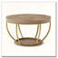 Table basse 31 po avec tablettes de rangement à 2 niveaux-1584618886