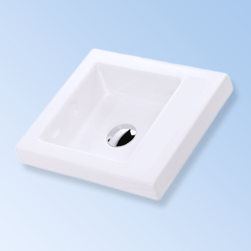 Dimini 16'' L Bathroom Sink, Wall Mounted Faucet