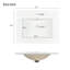 Meuble-lavabo mural 24 po avec 2 tiroirs - idéal pour les petites salles de bain-107117796
