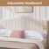 Alair Platform Bed Frame With Adjustable Sheepskin Fabric Headboard