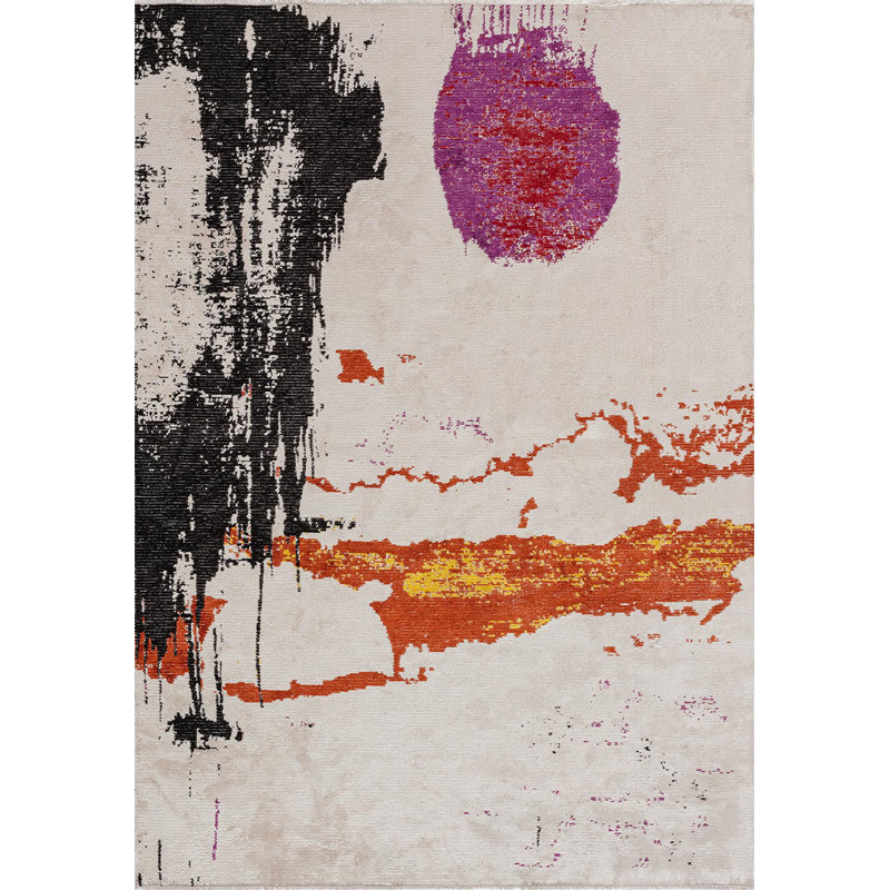 Rapture Abstract Area Rug, Rectangle 6'7" x 9'10"