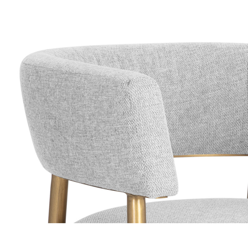 Maestro Upholstered Arm Chair, Gray