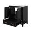 Meuble-lavabo de 30 pouces avec lavabo, armoire de rangement avec 2 portes et un tiroir, meuble de rangement multifonctionnel pour lavabo de salle de bain-1209480054