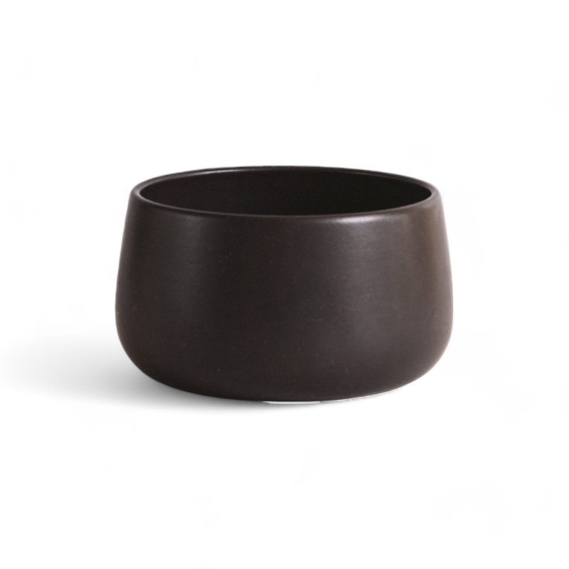 Bol de service en grès | 68 oz EWA - Mat brillant, Noir, noir, noir, noir