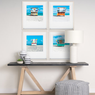 «Miami Beach IV» par Richard Silver, reproduction d'art encadrée sous verre