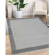 Kaylee Hand Turfed Wool Area Rug in Gray/Ivory