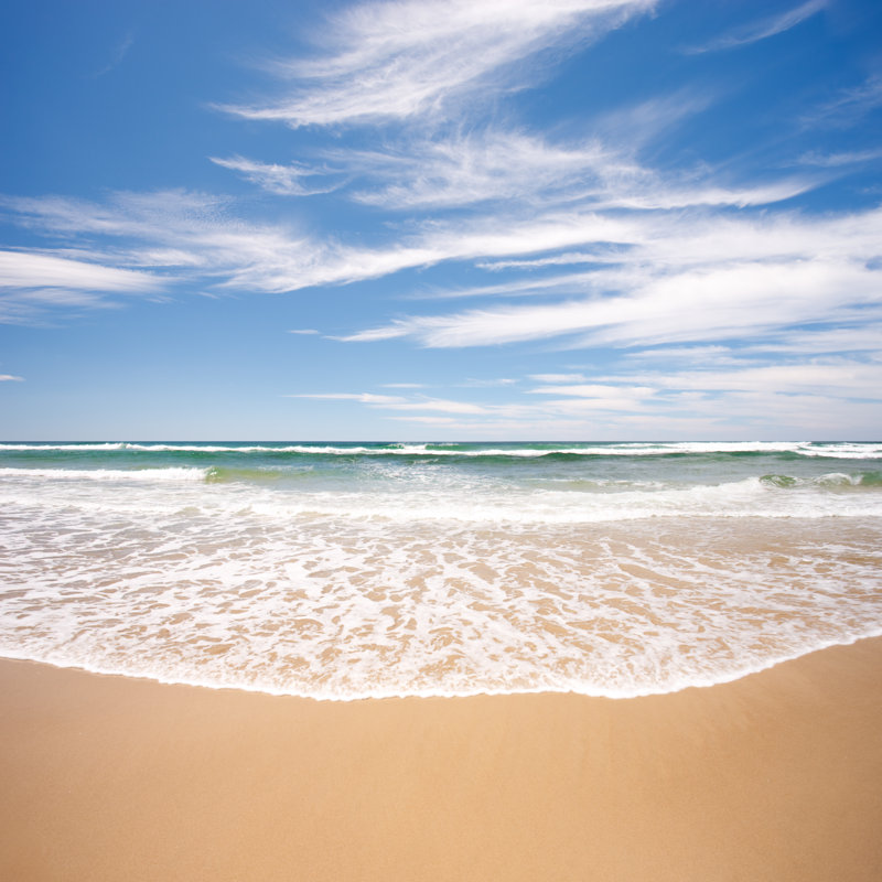 Lennox Head Beach by Turnervisual - Wrapped Canvas Print, 76cm H x 76cm W x 3.8cm D