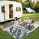 Leaf Neutral Low-Pile Indoor/Outdoor Area Rug