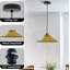 Modern Industrial Single Matte Cone Hanging Pendant Light - Adjustable Ceiling Fixture (E27)-1744080361-1744080360