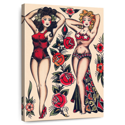 Leisha Pin-Up Tattoo Flash