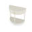 Unique Half Moon Design End Table with 2 Storage Drawers and Bottom Shelf-234585763