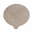 Accent Table Travertine Stone Iron Modern for Living Room Bedroom Office - 22" Ivory & Tan