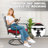 5-piece Metal Outdoor Dining Set With Umbrella Hole And 4 Swivel Chairs