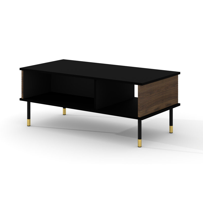 Sherwood Coffee Table With Storage Space, Black/Catania oak