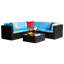 Ensemble de conversation modulaire avec coussins 5 pièces Chesterle-1312737798
