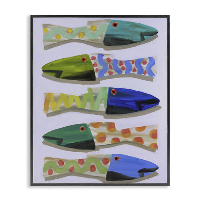 «Wooden Fish Designs», estampe numérique encadrée par Jenny Westenhofer