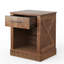 Table de chevet moderne avec tiroir et tablette de rangement Laughter, brun-1035972203