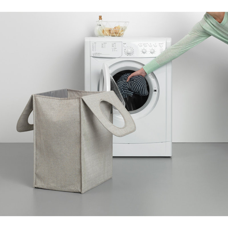 Panier à linge pliable 14,5 gallons, gris