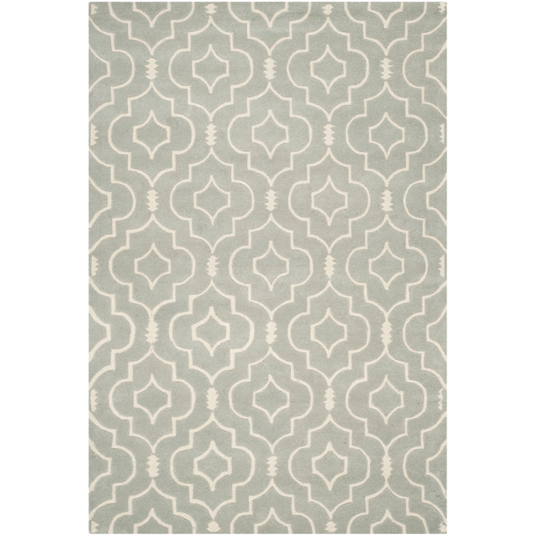 Antonella Geometric Wool Hand Woven Area Rug
