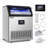 24.3 In. 260 Lbs. Built-in Ice Maker with 55 Lbs. Storage Bin, Flip-Up Door, Scoop, and Water Filter in Stainless Steel