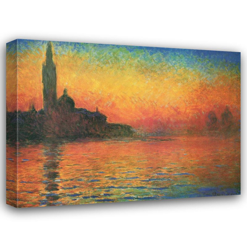 San Giorgio Maggior par Twilight (coucher de soleil à Venise)