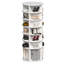 Armoire à chaussures rotative 360, 7, range-chaussures, support rotatif blanc 7, garde la zone propre et élégante