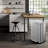 Brushed Stainless Step Trash Can With Inner Liner, Fingerprint Resistant Finish, Soft Close, Rectangular