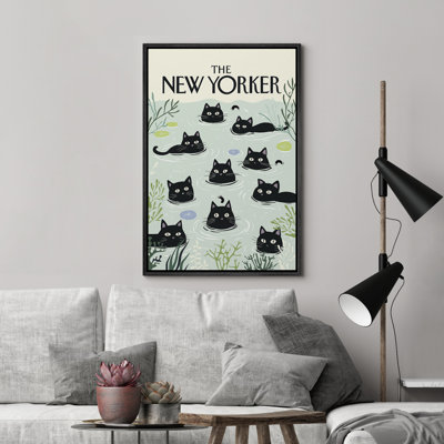 Reproduction d'art sur toile encadrée The New Yorker