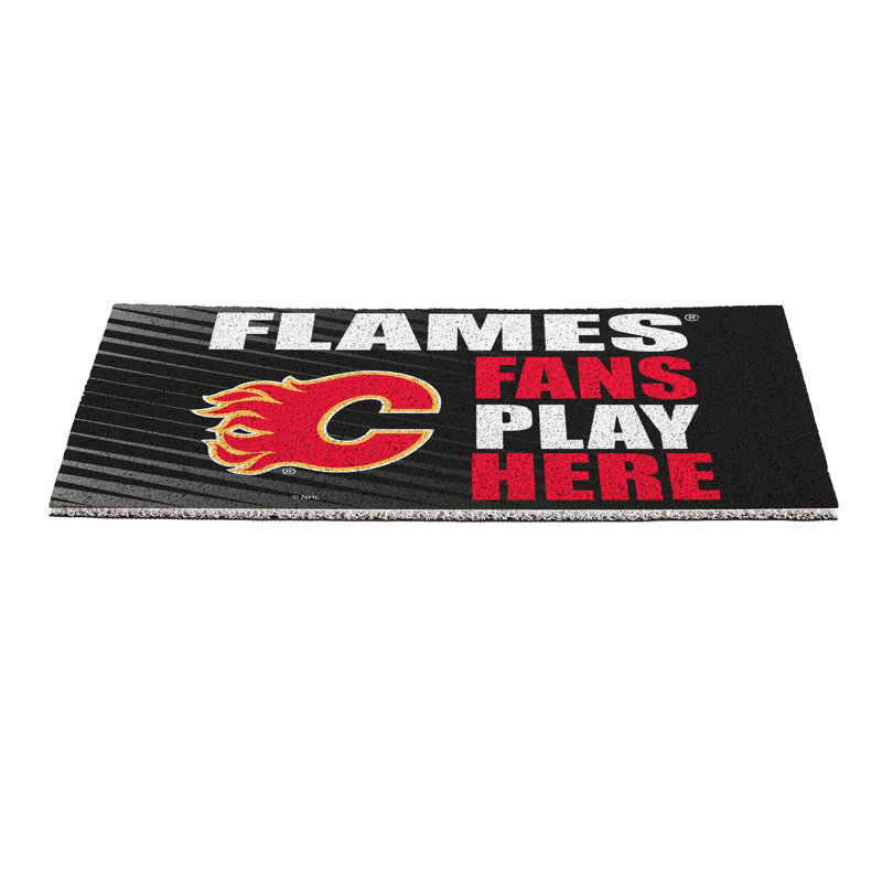 Tapis PVC Calgary Flames Fan, 28 po x 16 po
