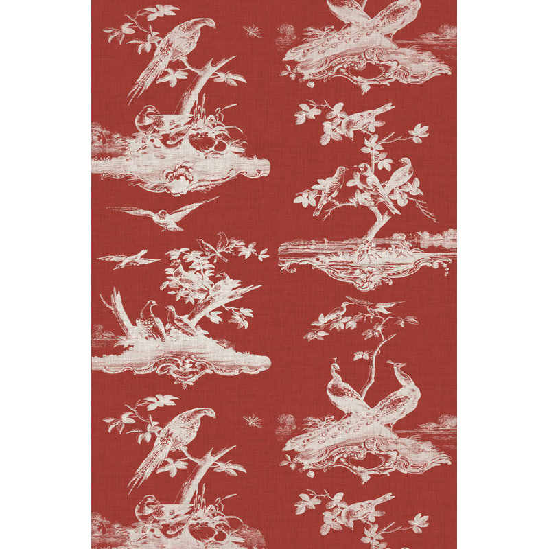 Toile In Crimson by Vision Studio - Wrapped Canvas Print, 46cm H x 30cm W