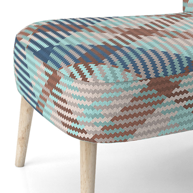 Chaise d'appoint rembourrée Turquoise