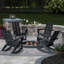 Chaise Adirondack à bascule en plastique Hdpe Bergues