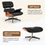 Fauteuil d'appoint pivotant avec repose-pieds-1141462698