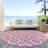 Washable Floral Indoor / Outdoor Rug-1513107480