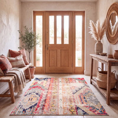 Tapis gris / orange Stanback