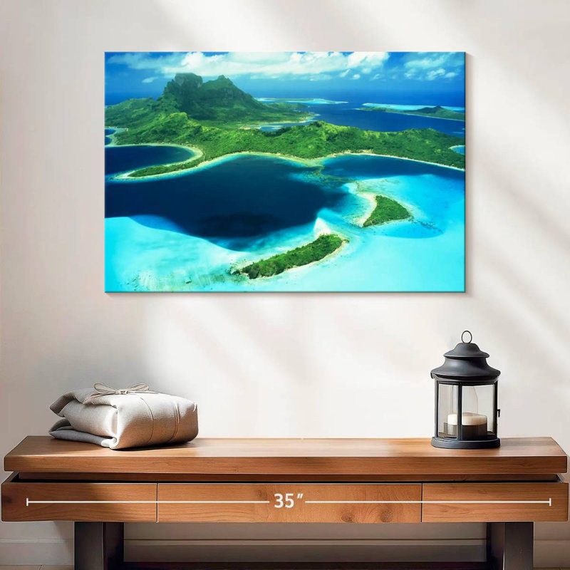 Gillard Bora Bora From Above, 16" H x 24" W