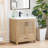 Bondi 30" Single Bathroom Vanity in Light Brown with White Artificial Drop-in Sink without Mirror